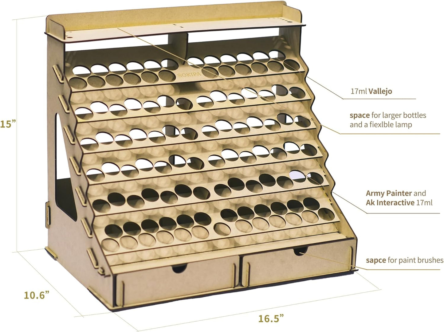 Craft Paint Storage-Modula