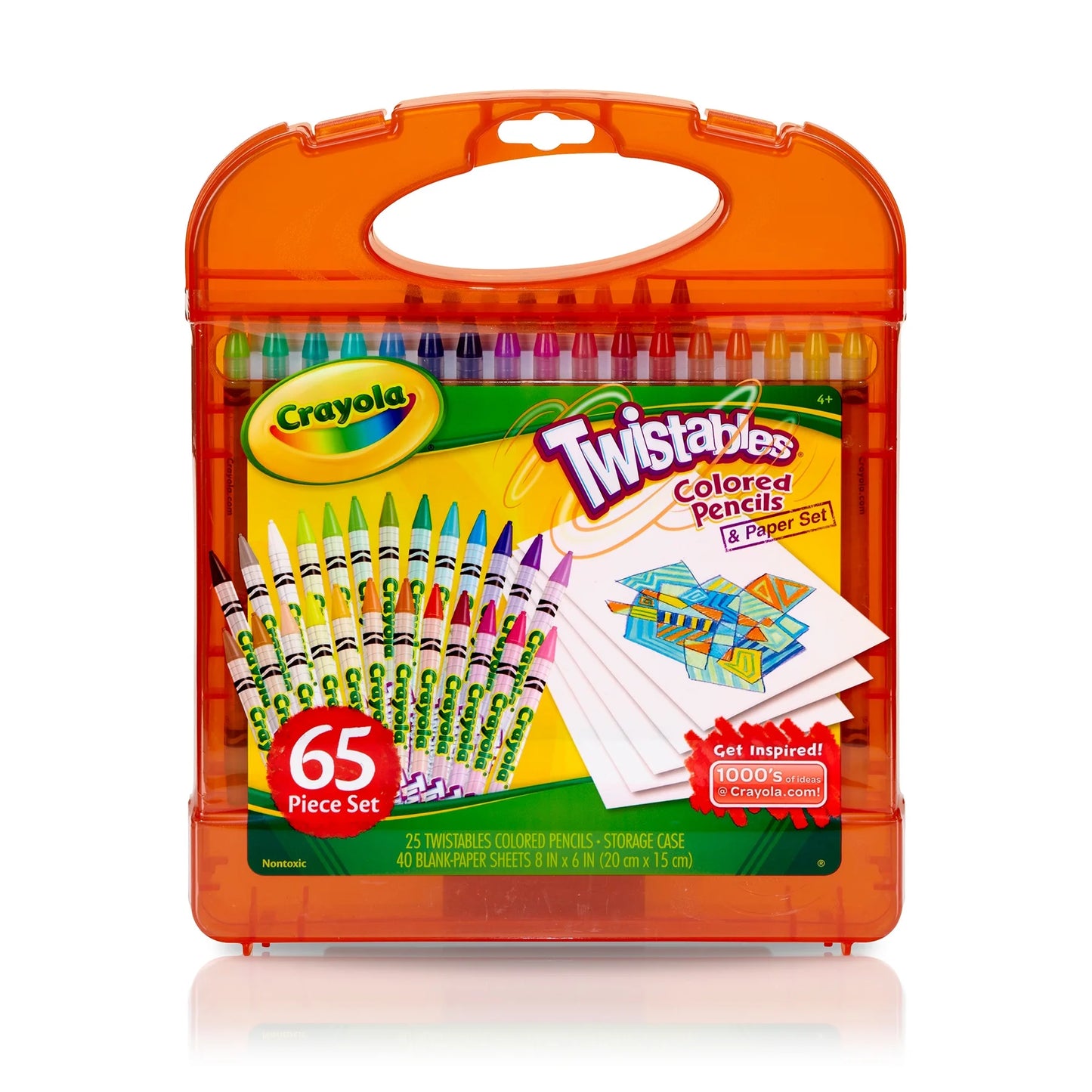 (2 Pack) Twistables 25 Colored Pencils Set with Paper, Toys & Crafts, Art Set, Gift for Kids