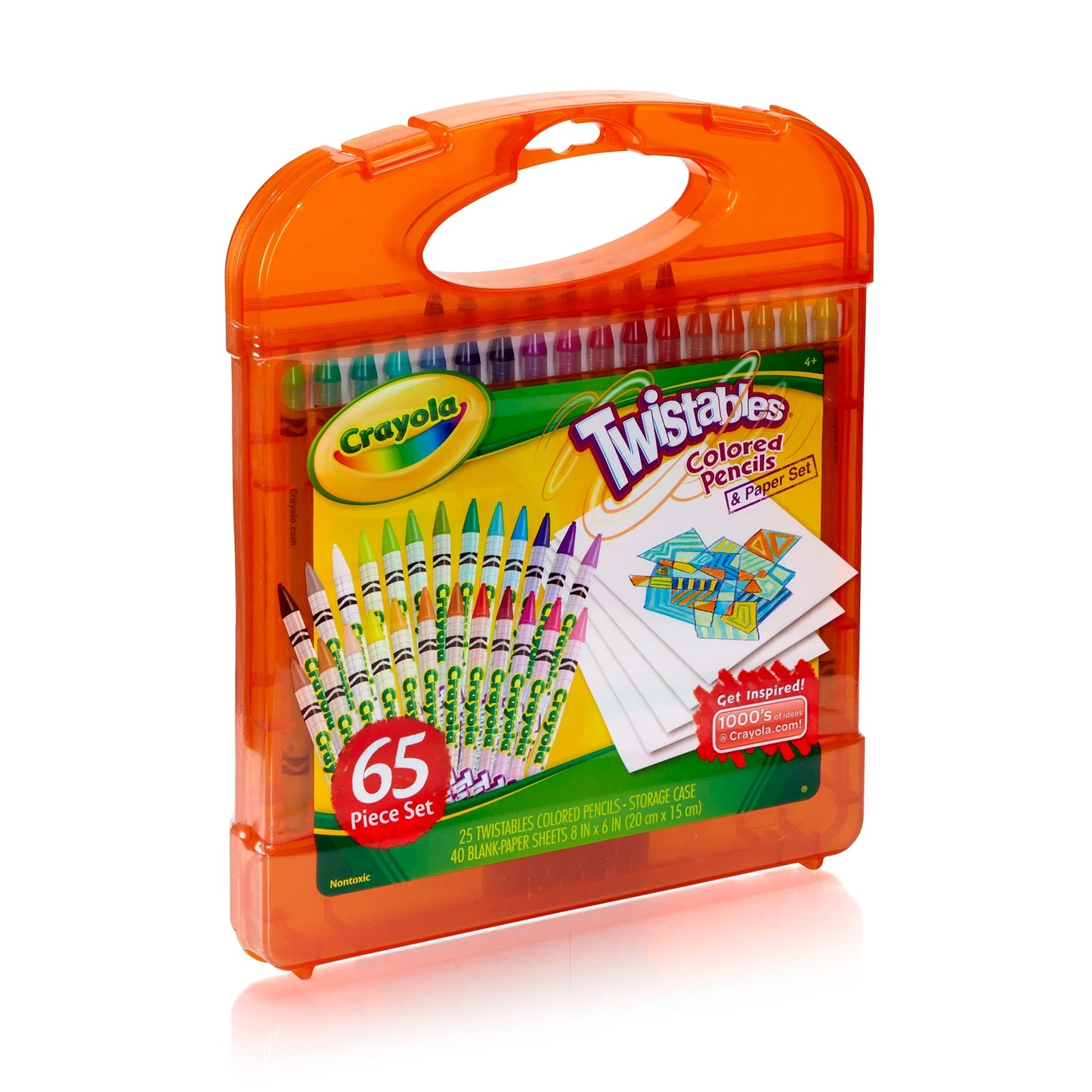(2 Pack) Twistables 25 Colored Pencils Set with Paper, Toys & Crafts, Art Set, Gift for Kids