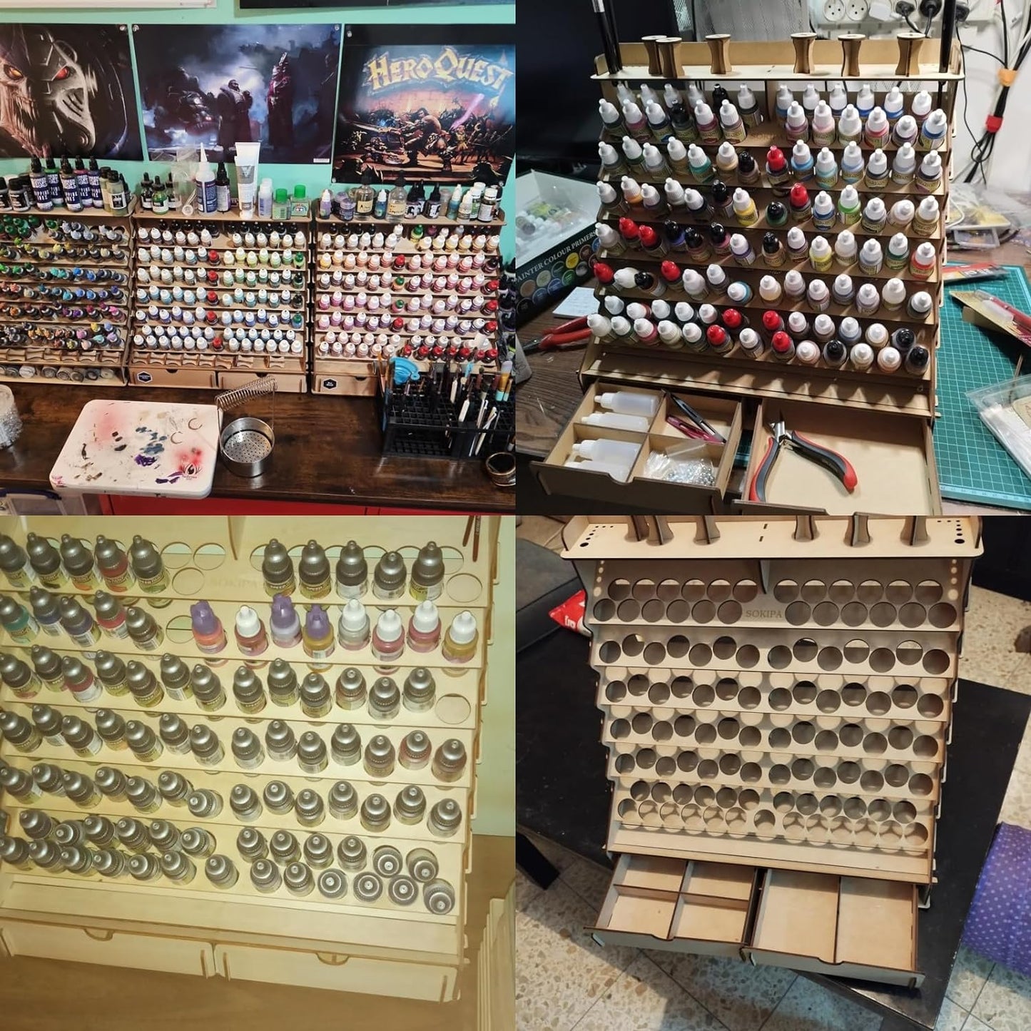 Craft Paint Storage-Modula